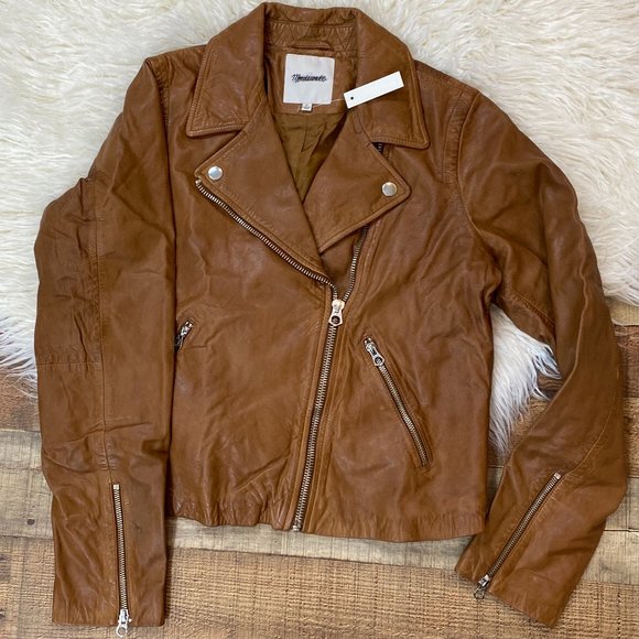 washed leather motorcycle jacket